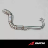 Knalpot Header Pipa Leher Matic Mio sporty nouvo Stainless