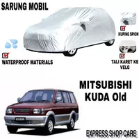 Sarung Mobil MITSUBISHI KUDA OLD Silver POLOS Body Cover Kuda Old PREM