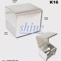 Tempat Tissue kotak/Tisu holder stainless/Minimalis
