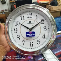 Jam Dinding Mirado 8718 Mesin Original Mirado Quartz Ukuran 27 Cm