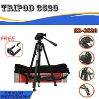 Tripod 3520 / SB-3520 Tripod Camera / Camcorder Original /Tripod Murah