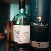 Botol kosong miras Whisky Singleton 12 import unik