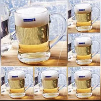 1 set 6 pcs Luminarc Benidorm 450ml/Mug Beer/Gelas Kaca/Beer Glass