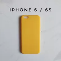 Casing iPhone 6 6s Soft Case Silicone Kuning Yellow