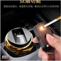 Premium Asbak rokok Mobil LED + Electric lighter - Car Ashtray