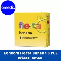 Kondom Fiesta Aroma Banana 3 PCS Fiesta Kondom Alat Kontrasepsi