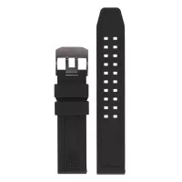 Luminox Strap Luminox Rubber 3050 Black Buckle 23mm Tali Jam Luminox