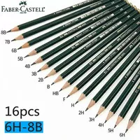 Pensil Faber Castell 6H 5H 4H 3H 2H H F HB B 2B 3B 4B 5B 6B 7B 8B