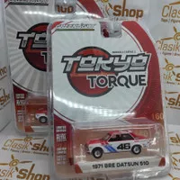 Greenlight Tokyo TORQUE 1971 bre datsun 510 no 46 Ban karet skala 1:64