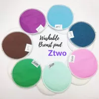 Breastpad Ztwo Penyerap ASI Cuci Ulang Washable Breast Pad 2 Pcs