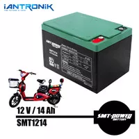 Battery Aki SELIS SMT1214 Baterai Sepeda 12v 12Ah 14Ah DEEP CYCLE