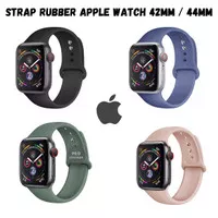 Strap Apple Watch Sport Band Series 44mm / 42mm Rubber iwatch Tali Jam