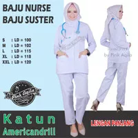 BAJU SUSTER/BAJU NURSE/BAJU PERAWAT LENGAN PANJANG