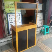 Booth Stand Kasir Jualan Makanan Kayu Kopi Cafe Minuman Etalase Kios