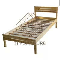 Single Bed/Tempat tidur kayu/Ranjang kayu uk 90x200cm murah