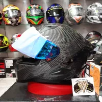 HELM SNAIL FFS1 CARBON MOTIF + VISOR BLUE