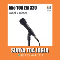 Mic TOA ZM320 ZM 320 ZM-320 Mik Microphone Toa Jogja Original Kabel