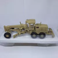 Diecast Motor Grader Cat 120M Military Miniatur Alat Berat Skala 50