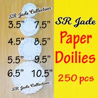 Paper Doilies 8.5" 21.5 cm 250 p Paper Doyleys Tatakan Kue Alas Toples