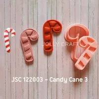 Cookie cutter Christmas CANDY CANE 3 size 4 cm