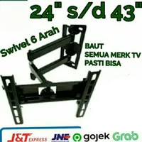 BRACKET TV LED 32 inch sampai 43 inch include baut SAMSUNG semua type