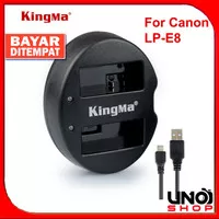 KingMa For Canon LP-E8 LP E8 Battery Dual Charger For EOS 550D 600D