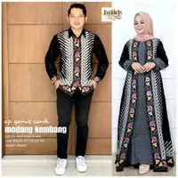 Sarimbit Batik Gamis Kemeja Panjang Baju Couple Keluarga Modern M,L,XL