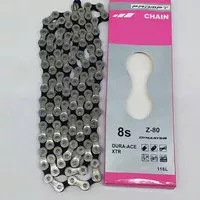 Chain Rantai Sepeda PROMPT 8 Speed 116 Link Silver