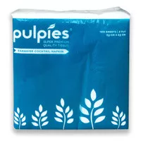 Pulpies Tissue Cocktail Napkin 100 Sheet Lembut Tissue