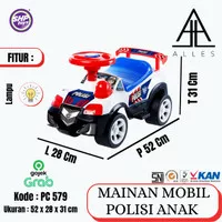 GRAB/GOJEK Mainan Anak Mobil Polisi Dorong / Mobilan Anak - PC 579