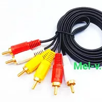 kabel audio video 3Rca to 3Rca 1.5m kabel DvD VcD 3 rca to 3 rca