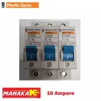 Mcb 10 Ampere 1Phase Pin Biru Merlin Gerin