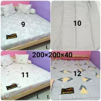 Sprei PERCA my love ukuran 200x200 extra king size tinggi 40 cm A