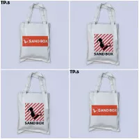 Tas Totebag SANDBOX / Tas Cangklong Motif Korea / Tas Souvenir Unik