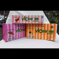 VICEE 500 (VITAMIN C 500 mg) TABLET HISAP ISI 100 TABLET - Strawberi
