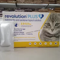 Revolution Plus Cat Kitten 2.8-5.5Lbs/Obat Kutu Kucing Kitten tube