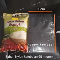 Rice Bag / Kantung Beras kapasitas 5kg, bahan nylon, isi 100 lembar