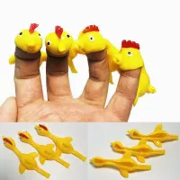 family toys MAINAN KARET AYAM JEPRET TEMBAK ISI 5