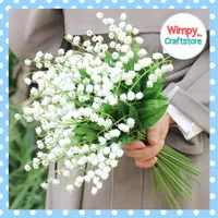 Artificial Flower Lily Of The Valley Bunga Palsu Lily Plastik