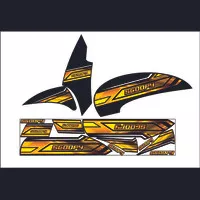 SCOOPY GOLD STRIPING VARIASI STICKER HONDA SCOOPY FI