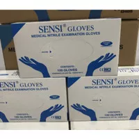 Sarung Tangan Karet Sensi Gloves Medical Nitrile Examination Gloves