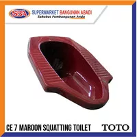 KLOSET JONGKOK TOTO CE 7 MARRON ORIGINAL - ORIGINAL SQUATTING CLOSET