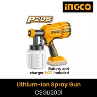 INGCO CSGLI200I Li Ion Spray Gun Cordless Semprotan Angin Cat UNITONLY