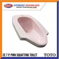 KLOSET JONGKOK TOTO CE 7 PINK ORIGINAL - ORIGINAL SQUATTING CLOSET