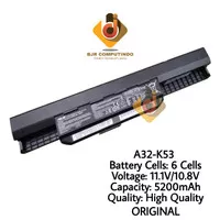 Baterai Battery Original Asus A43S A43U A53 K53U K43 X44H X44C A32-K53