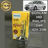 Bohlam Lampu HID Vios Gen2 2007-2012 PHILIPS D4R Original Garansi 1thn