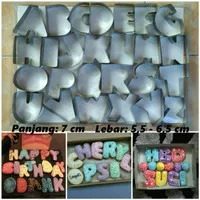 Cetakan Donat Donut Huruf Alfabet Alphabet Besar Stainless Stainles