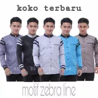 Baju Koko Motif Zebra Line Terbaru Keren Murah Berkualitas Koko Hadroh