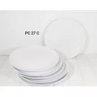 piring makan keramik ceper 27cm (PC 27 OXIDASI 6pcs) by indo keramik