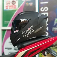 Helm NHK Rx9 black doff solid paket fullface RX-9 matt black